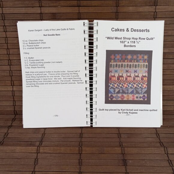 Row By Row Patterns Recipes Minnesota 2001 Wild West Shop Hop Quilt Shops Cookbo - Picture 7 of 8